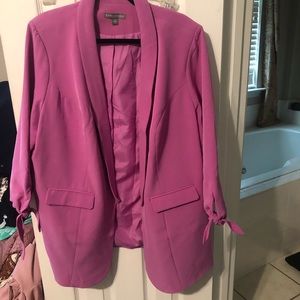 Pink 3/4 sleeve Blazer.  No flaws, great condition. Size 22W